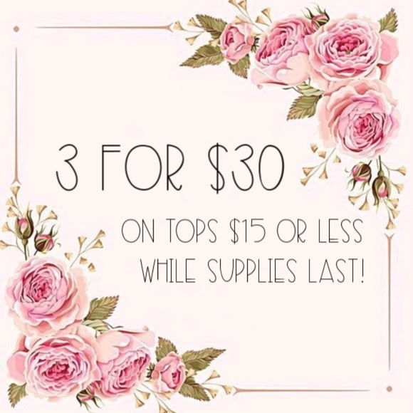 3 for $30 • Navy and Floral Cold Shoulder Blouse - Picture 4 of 8